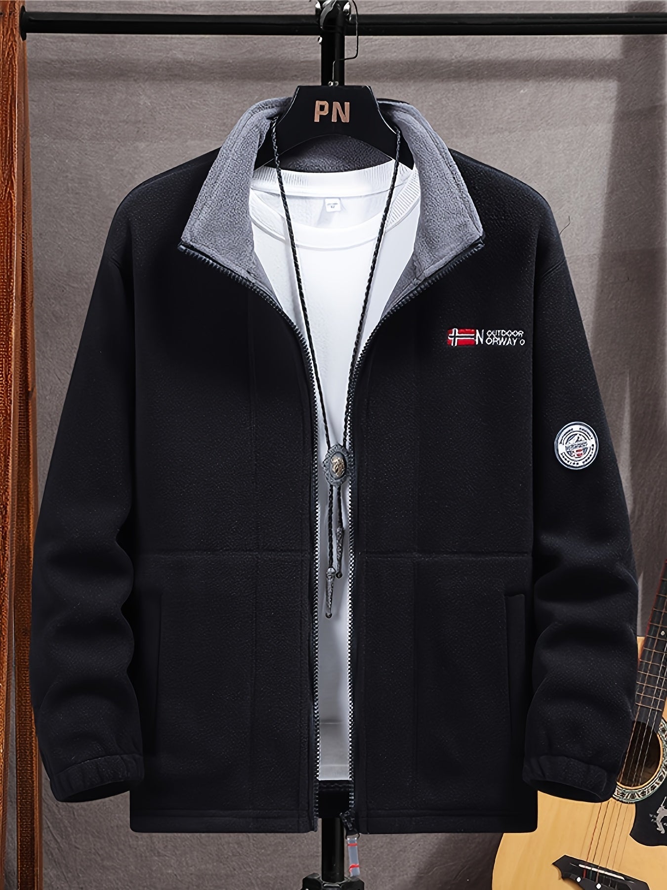 Outdoor performance fleece jacket high coat for men | Rowan -26