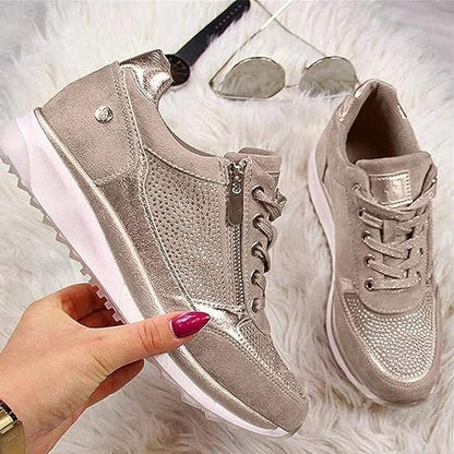 Zip-up comfort sneakers for women | Gavriel