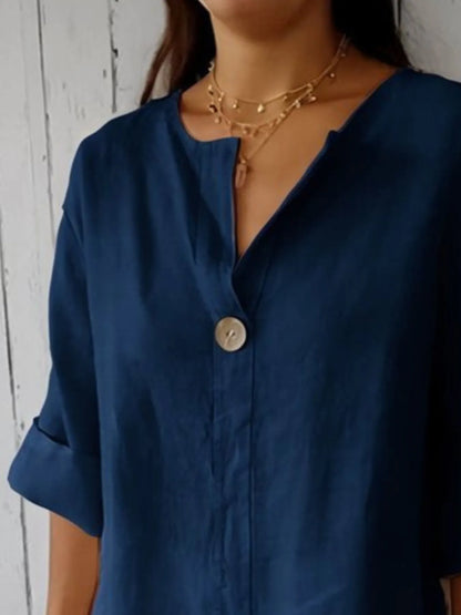 Chemisier casual grande taille blouse for women -7