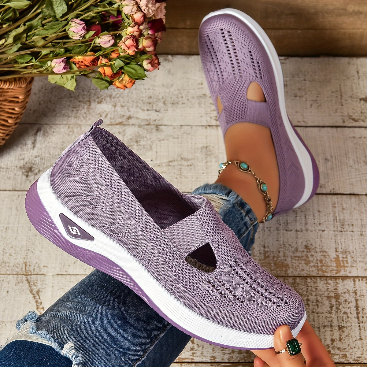 Aurelle comfortable everyday slip-on shoes for women