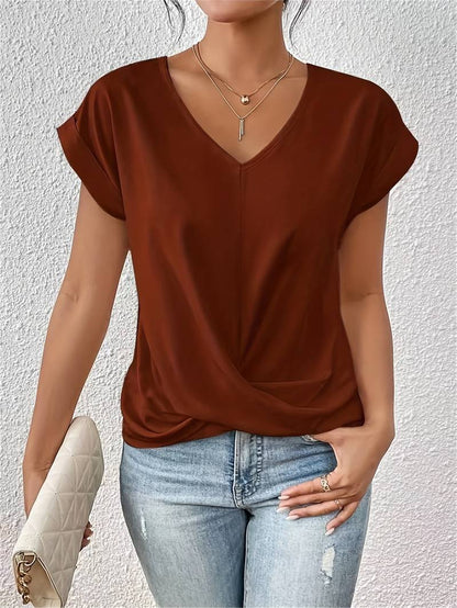 Serena relaxed fit short-sleeve tee for women | Eliza -3