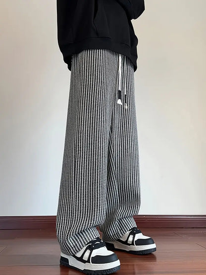 Baggy ribbed drawstring sweatpants piece for men | Calder -7