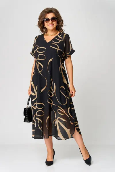 Cosy elegant relaxed everyday dress for women | Pauline -6