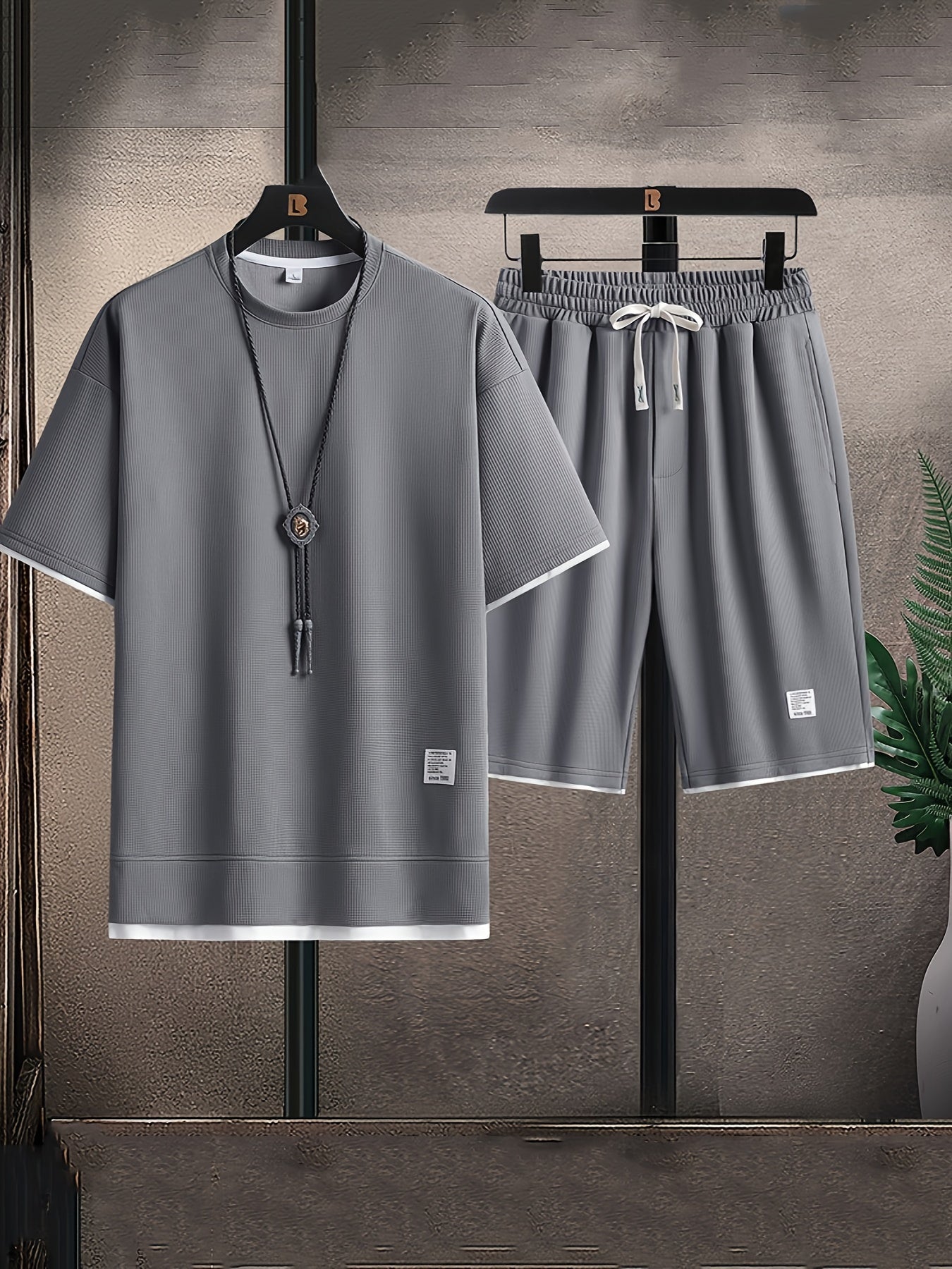 Waffle knit lounge set for men | Ardent -1