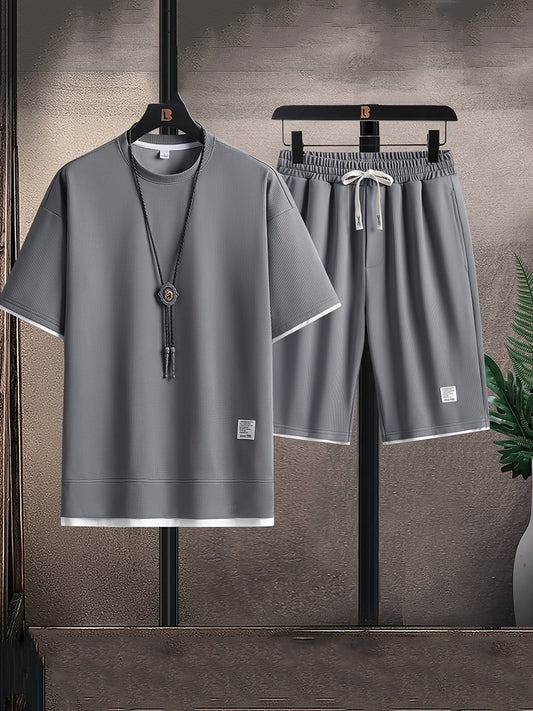 Waffle knit lounge set for men | Ardent -1