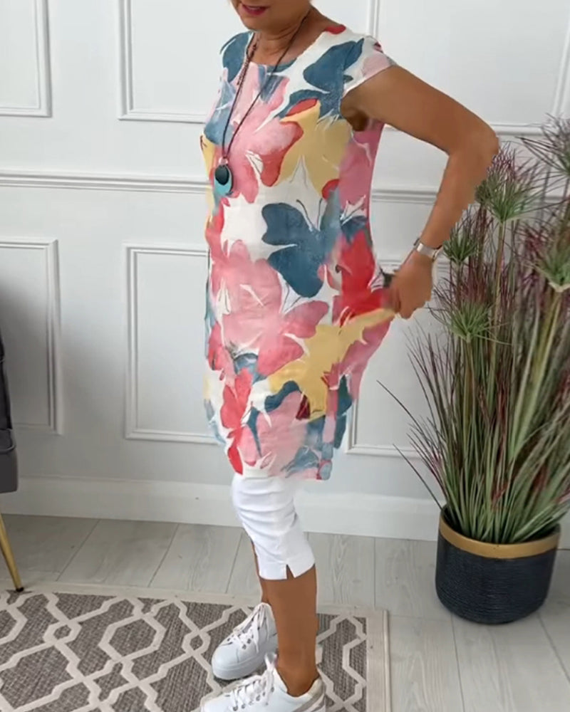 Casual relaxed floral everyday dress for women | Ingrid -6