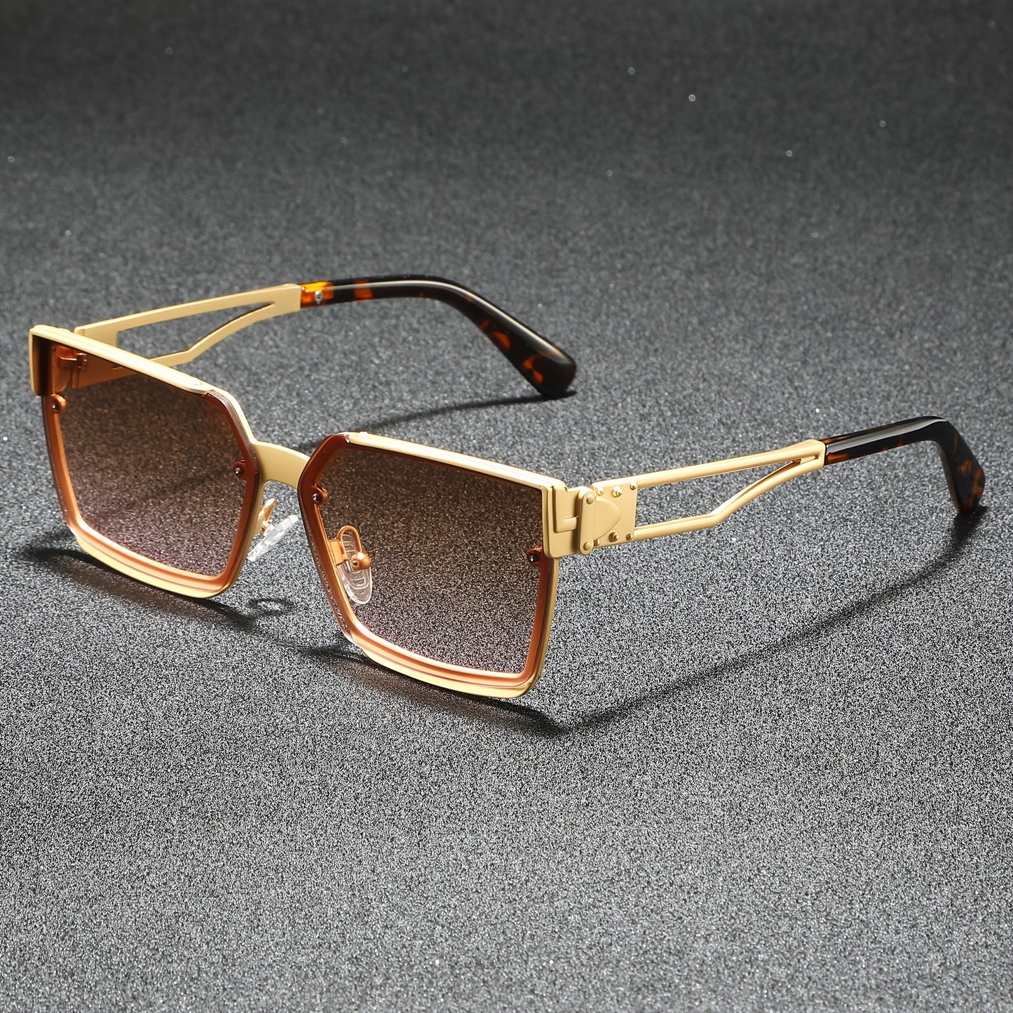 Classic retro half-frame everyday shades for men | Viridian -6