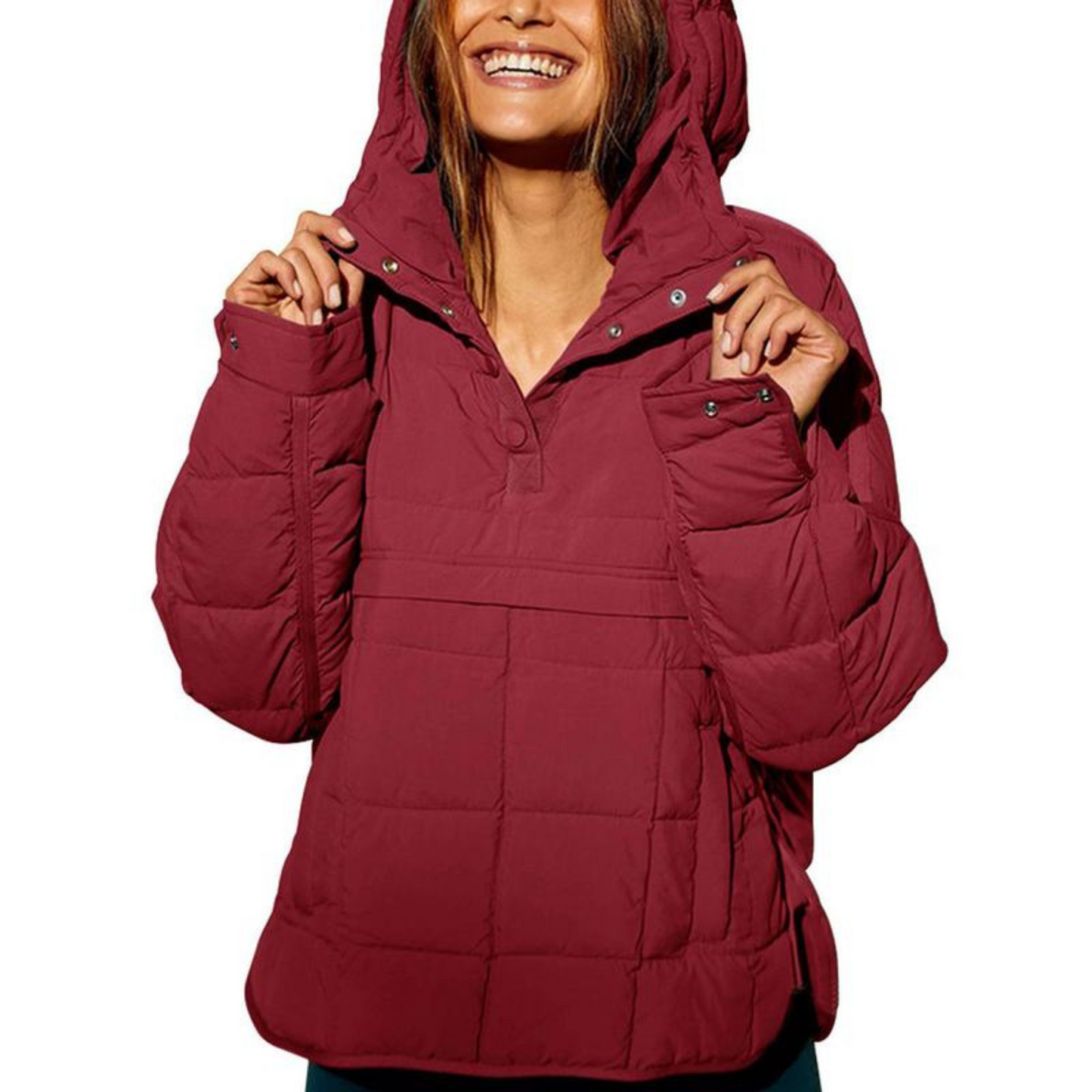 Oversized hooded pullover everyday hoodie for women | Farrell -3