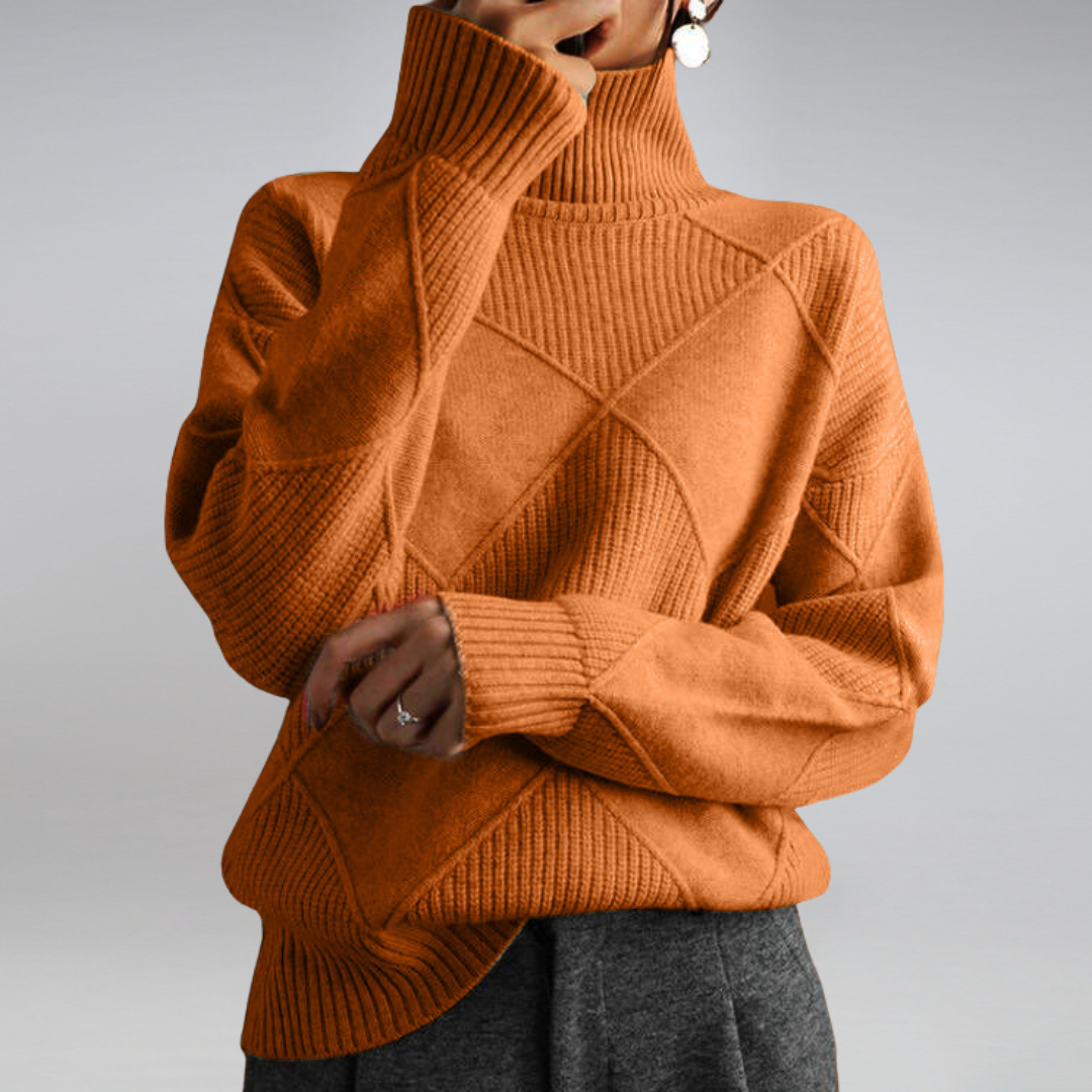 Soft jumper roll-neck for women | Seraphine -11