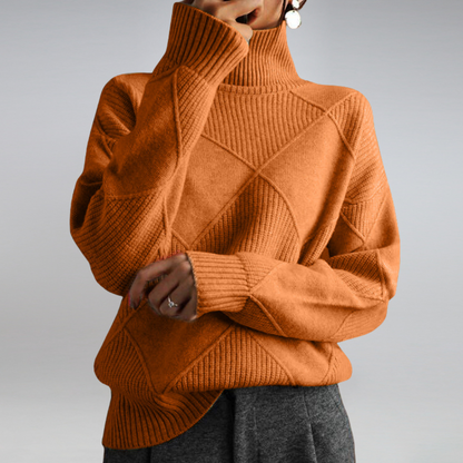 Soft jumper roll-neck for women | Seraphine -11