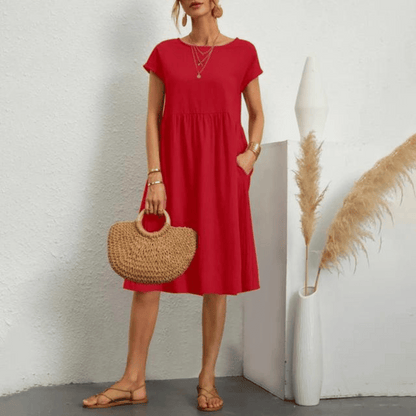 Savana elegant shape tummy-covering dress for women -6