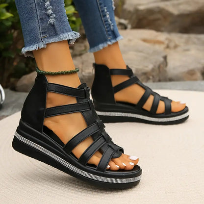 Elegant gladiator sandals for women | Calira -8