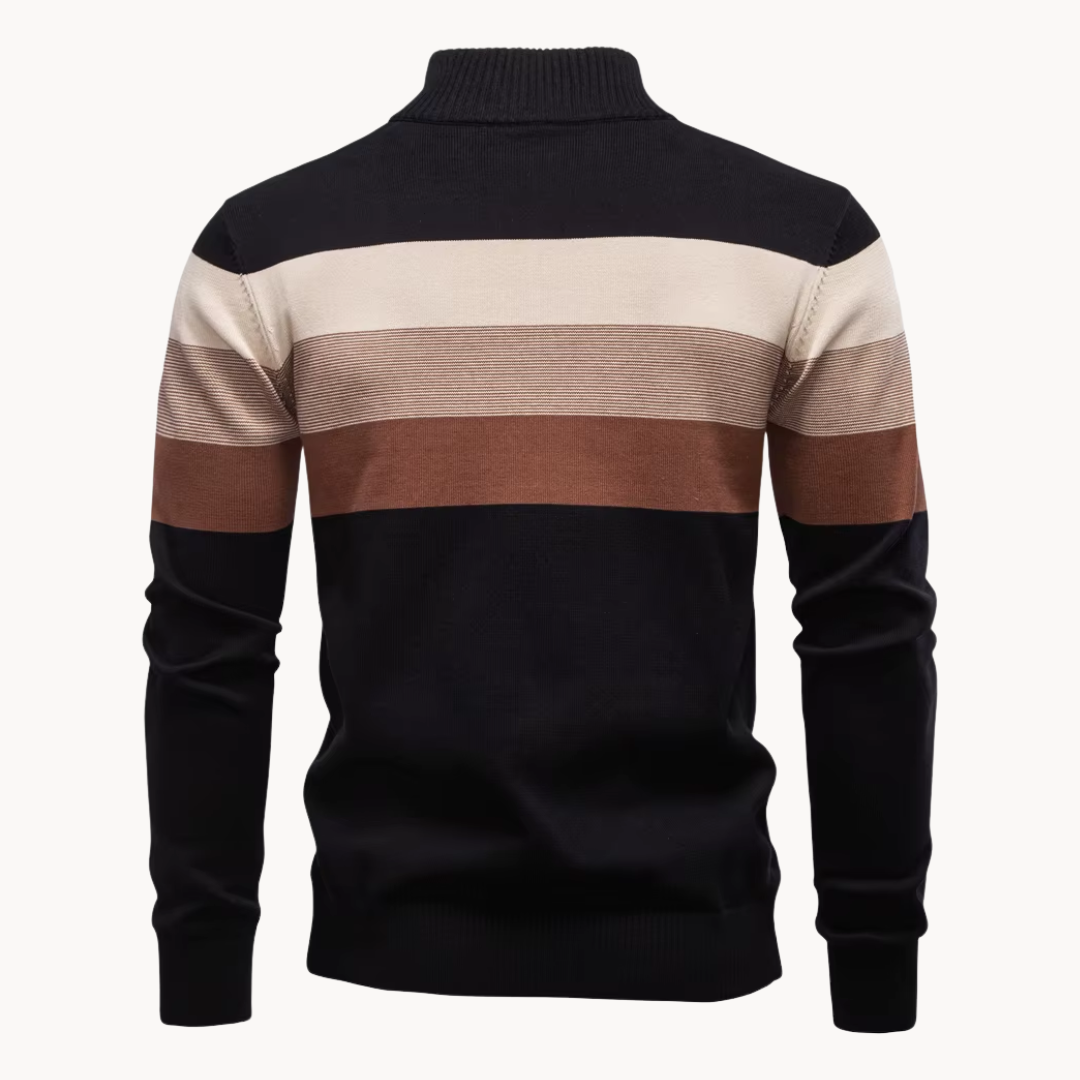 Classic quarter-zip everyday jumper for men | Burk -20