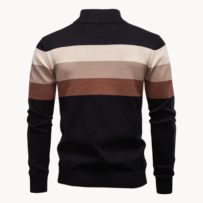 Classic quarter-zip everyday jumper for men | Burk -20