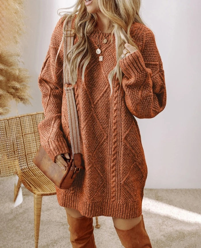 Juno cable knit jumper for women | Elara -8