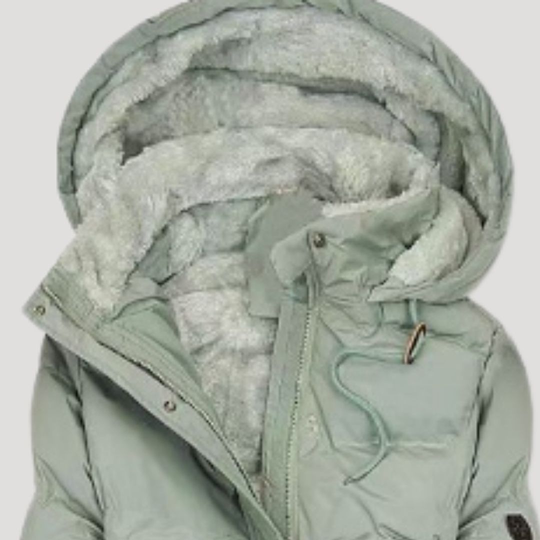 Long hooded winter coat for women | Celeste