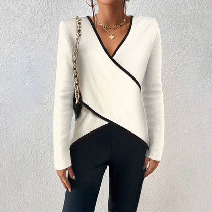Timeless V-neck jumper for women | Alina -1