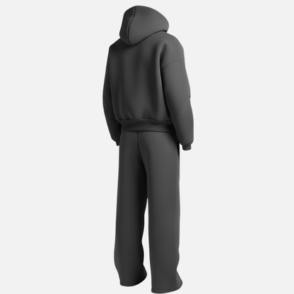 Oversized streetwear hoodie tracksuit set for men -7