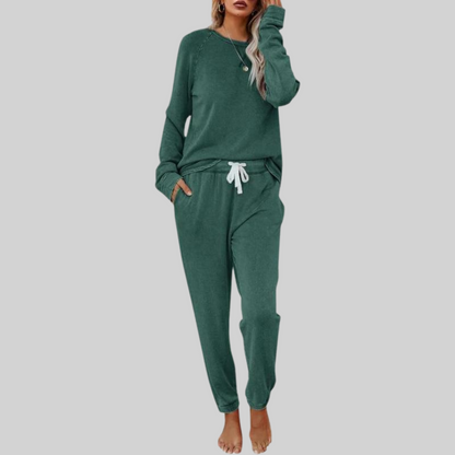 Casual long-sleeve sweatpants co-ord set for women | Jocelyn -4
