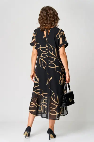 Cosy elegant relaxed everyday dress for women | Pauline -2
