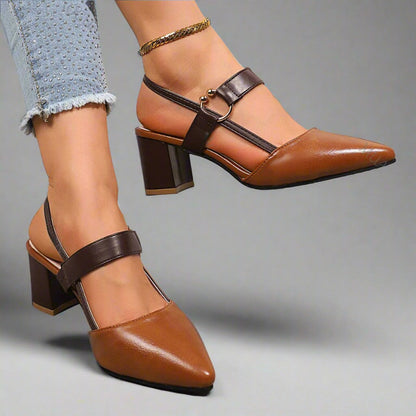 Classic comfort everyday heels for women | Elowen -9