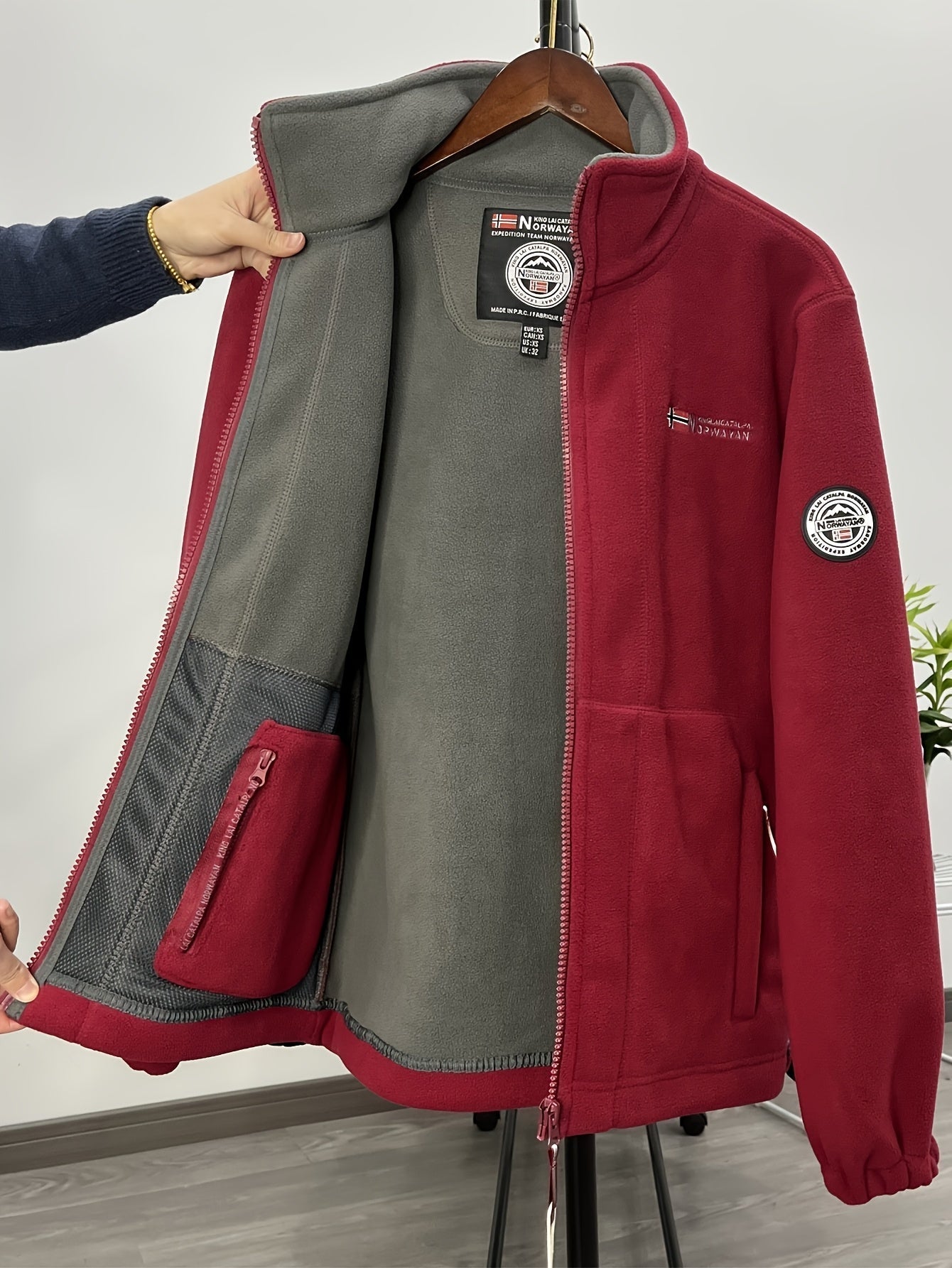 Outdoor performance fleece jacket high coat for men | Rowan -8
