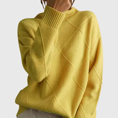 Relaxed cosy knit turtleneck everyday jumper for women | Lunelle -4
