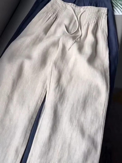Relaxed wide-leg trousers for women | Alina -9