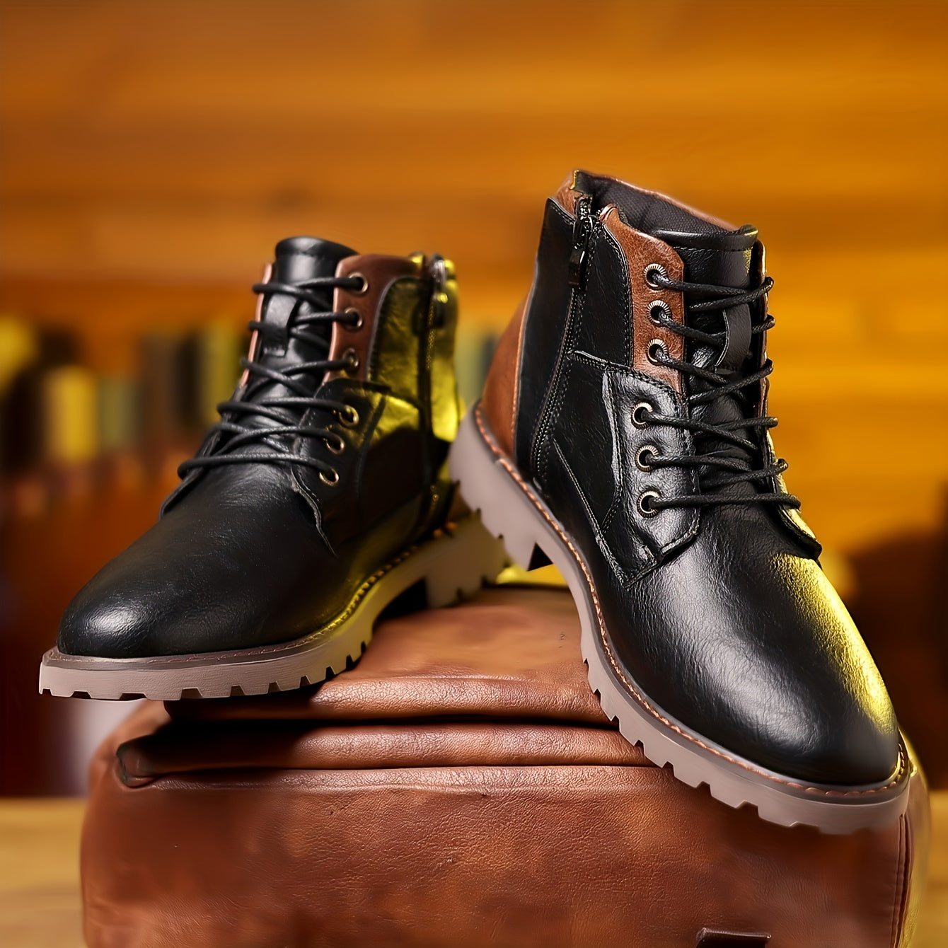 Vintage lace-up boots with timeless silhouette for men | Daniel