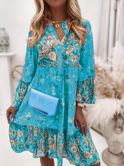 Elegant bohemian dress for women | Adeena -5