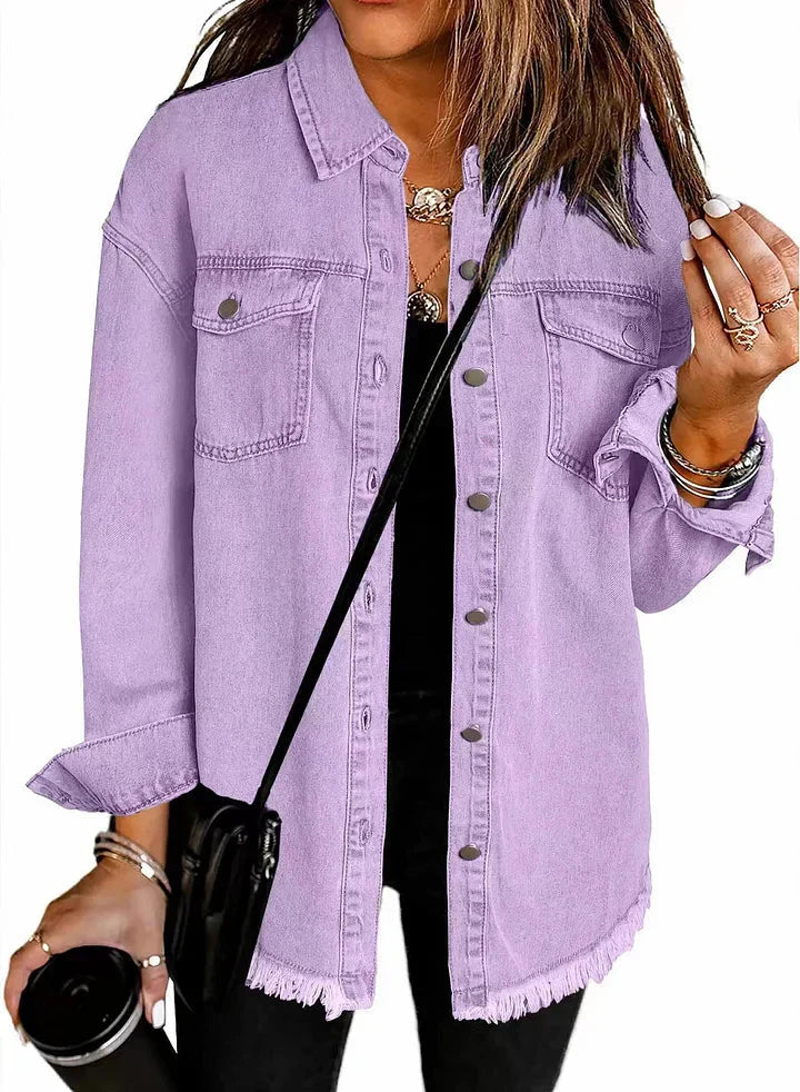 Classic signature denim everyday jacket for women | Katja -10