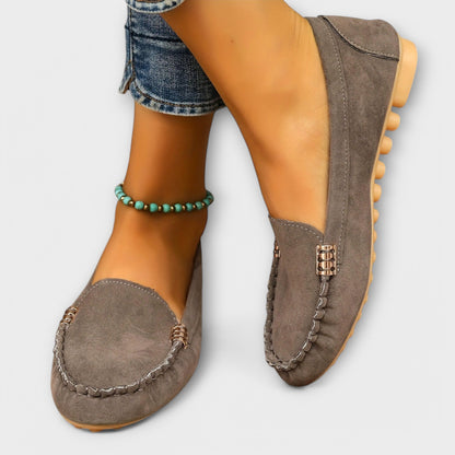 Slip-on moccasin loafers with refined detailing for women | Bianca