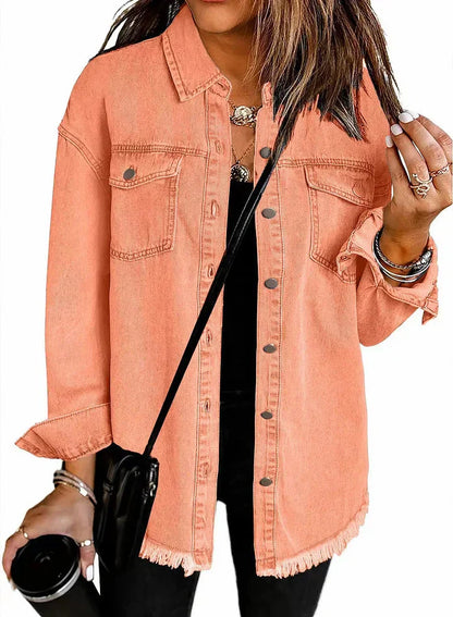 Classic signature denim everyday jacket for women | Katja -12