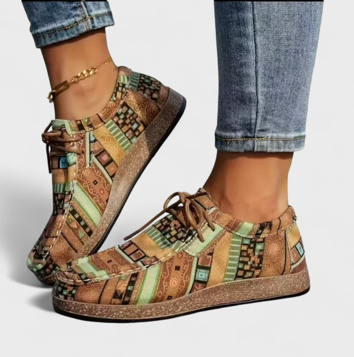 Bohemian comfort walking shoes for women | Leona -3