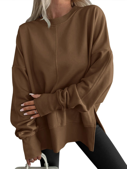 Comfy oversized long-sleeve everyday sweatshirt for women | Gwen -5