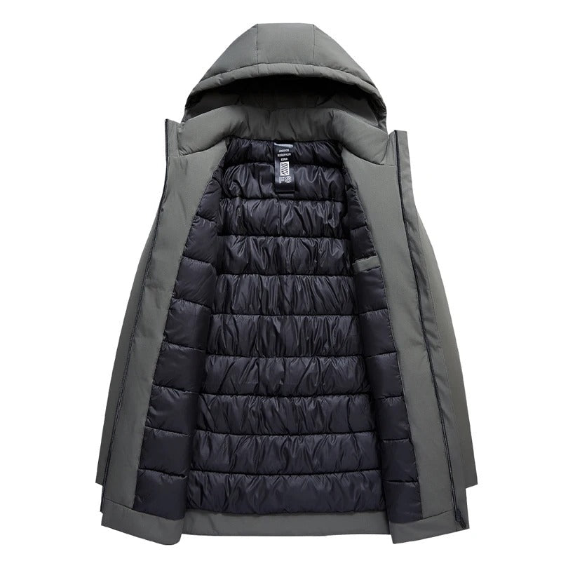 Warm hooded winter parka for men | Mario