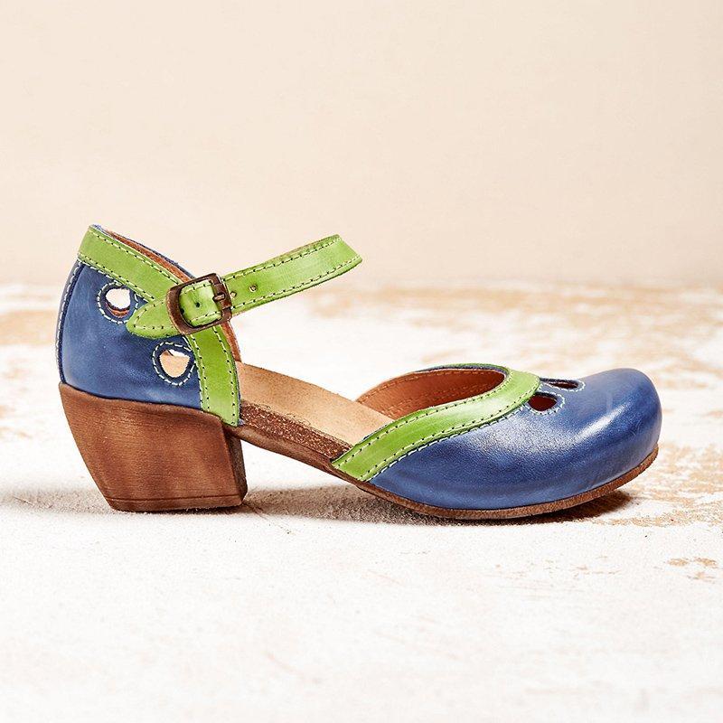 Comfortable low-heeled sandals for women | Amanda -6