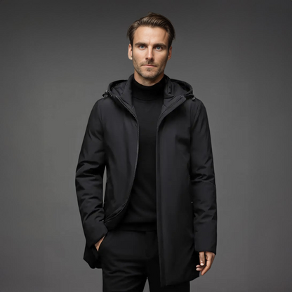 Warm hooded winter parka for men | Mario