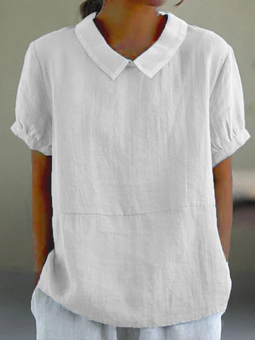 Elegant cotton shirt for women | Amalie -5