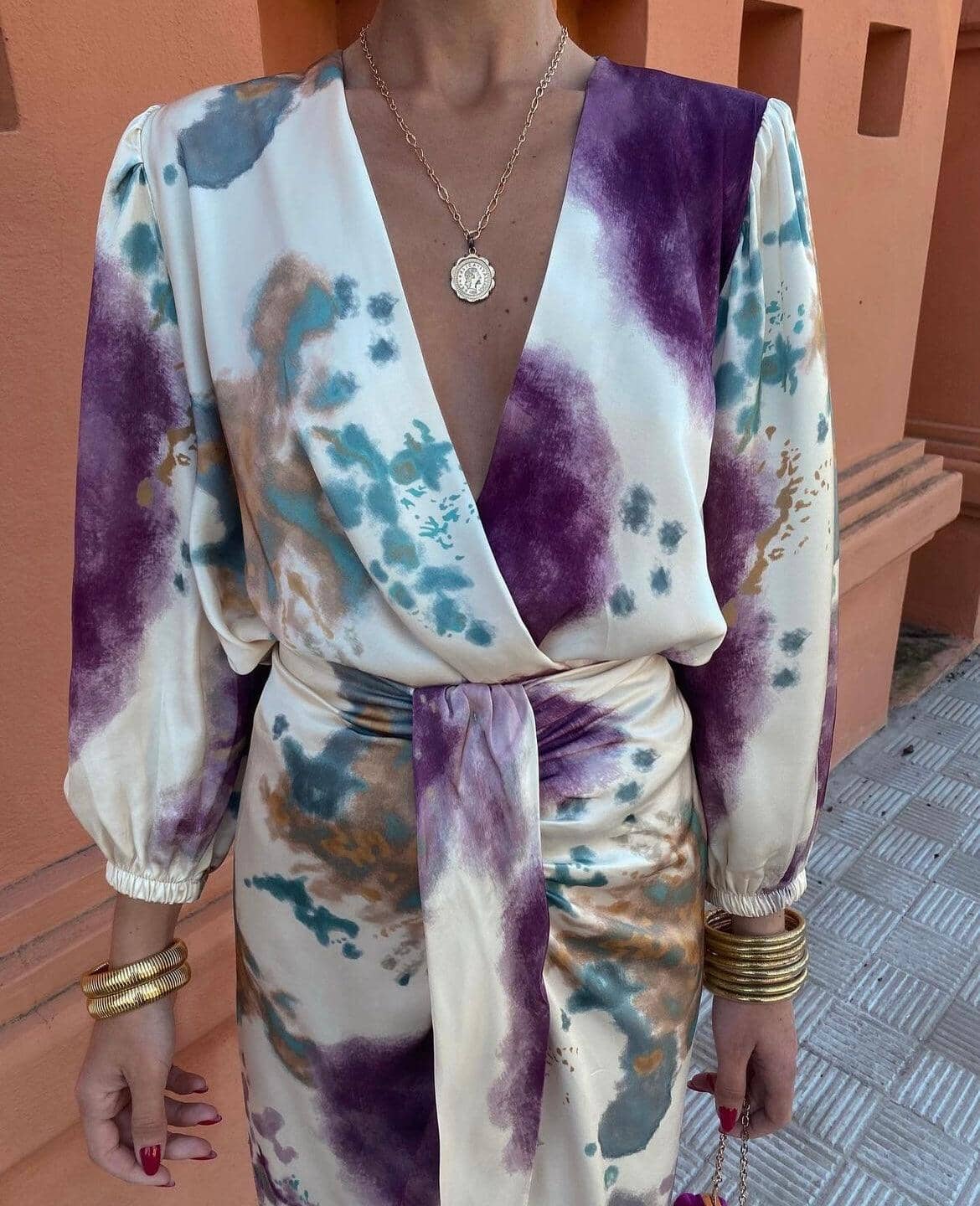Elegant silk dress for women | Alessia -3