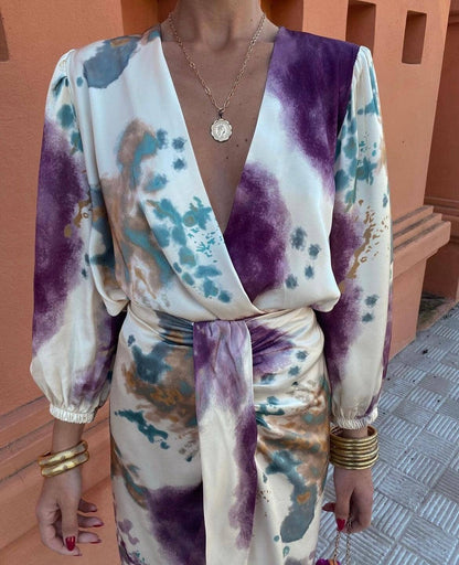 Elegant silk dress for women | Alessia -3