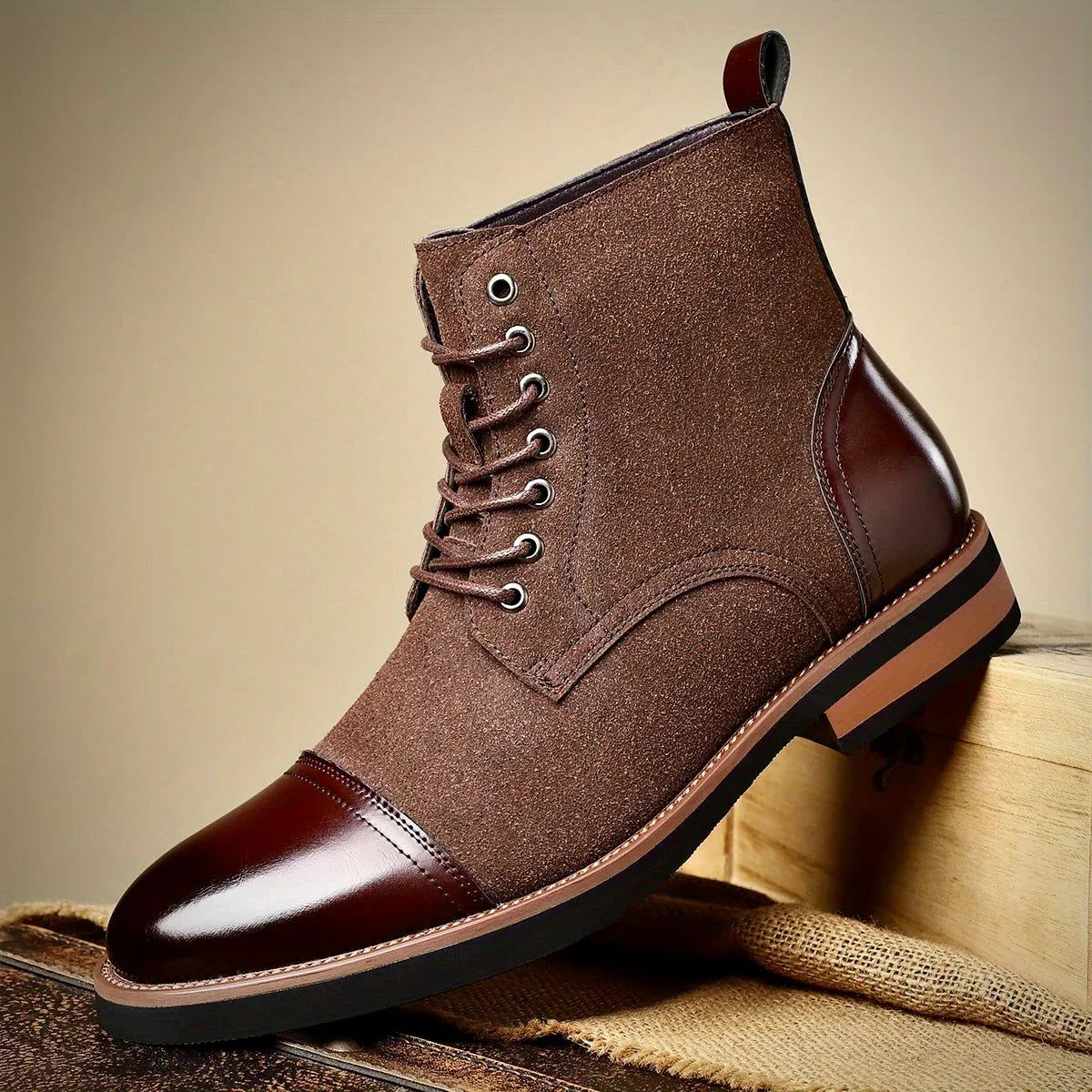 Classic oxford leather dress boots for men | Oliver Ashford -6