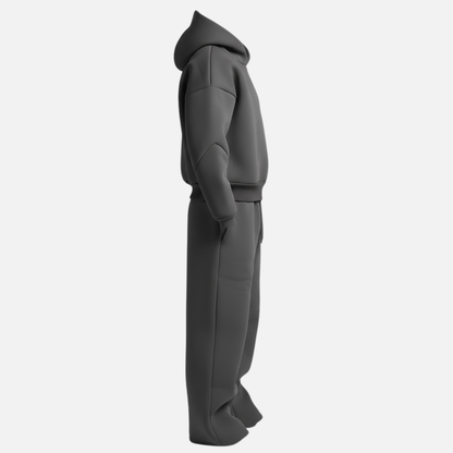 Oversized streetwear hoodie tracksuit set for men -8