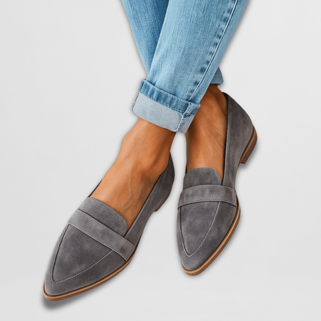 Orthopedic soft suede loafers for women | Helena -2