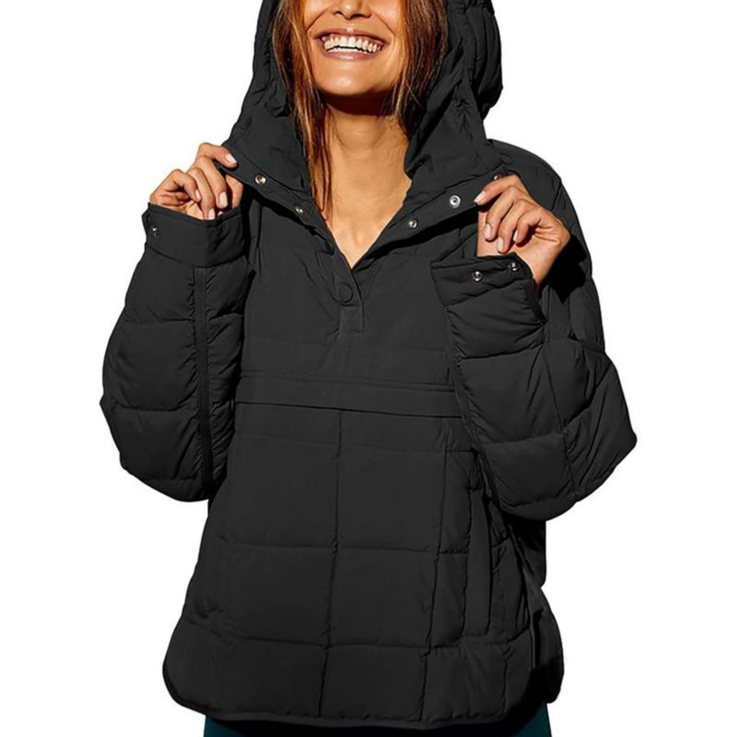 Oversized hooded jumper for women | Farrell -4