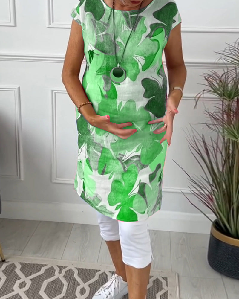 Casual relaxed floral everyday dress for women | Ingrid -13