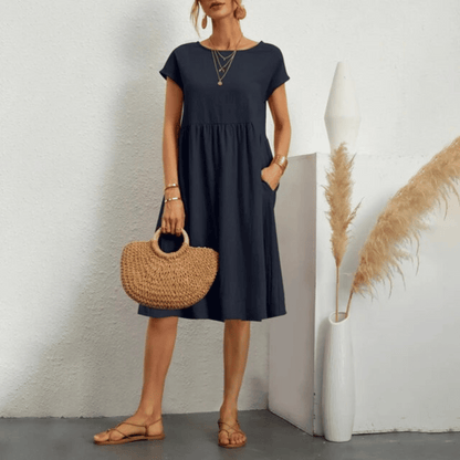 Savana elegant shape tummy-covering dress for women -9