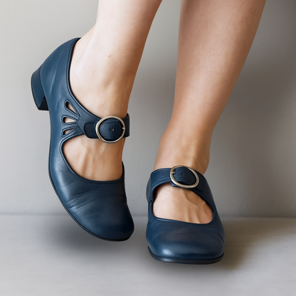 Classic orthopaedic everyday leather flats for women | Mary -7