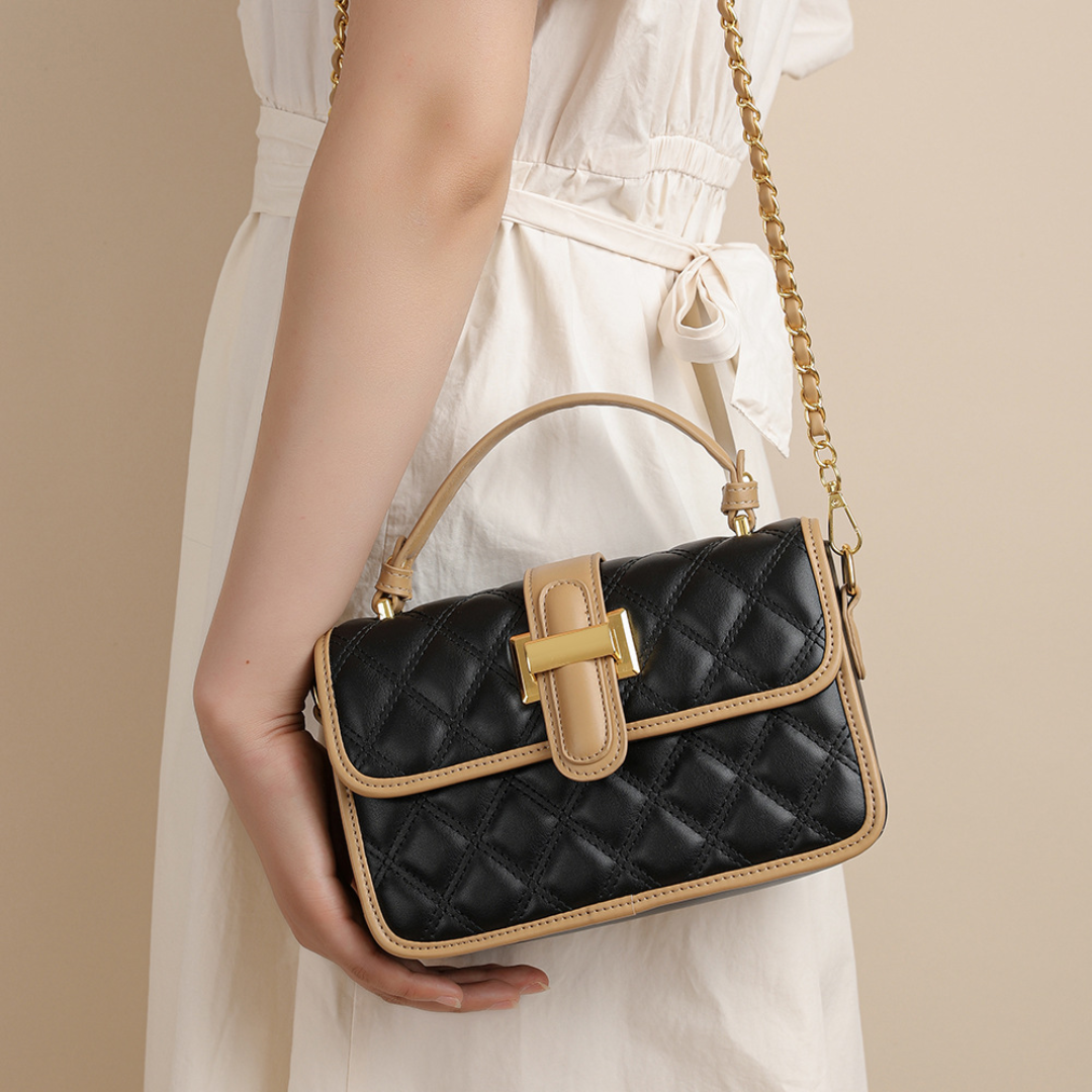 Chic quilted handbag for women | Briar Finch -9