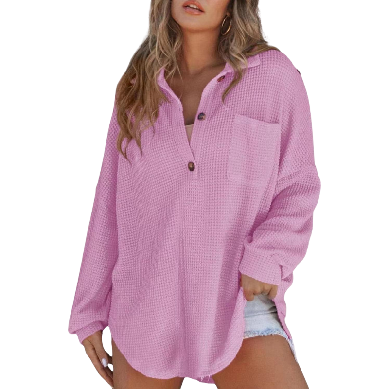 Lightweight V-neck tunic blouse for women | Kathryn